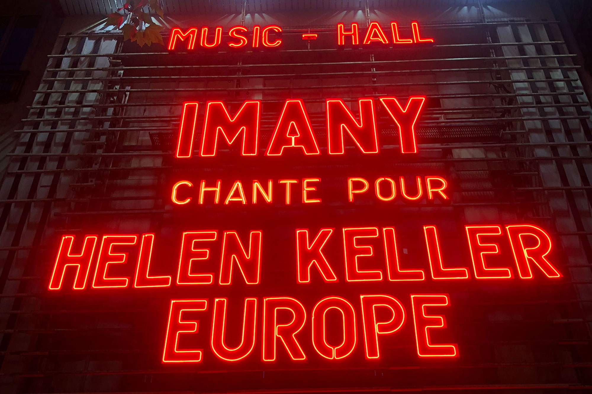 Evenement Helen Keller Europe Olympia Paris