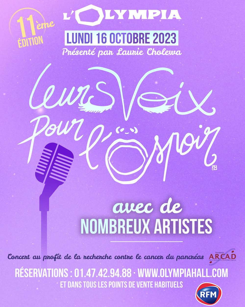 Leurs voix pour l'espoir à L'Olympia