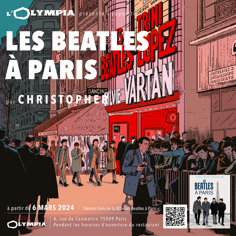 Exposition Les Beatles à Paris au Petit Olympia