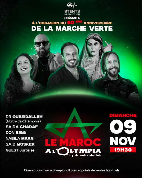 Le Maroc A Lolympia Affiche Concert Olympia Paris