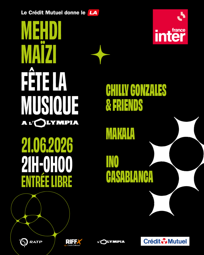 Affiche Mehdi Maïzi Fête La Musique À L'Olympia en concert à L'Olympia